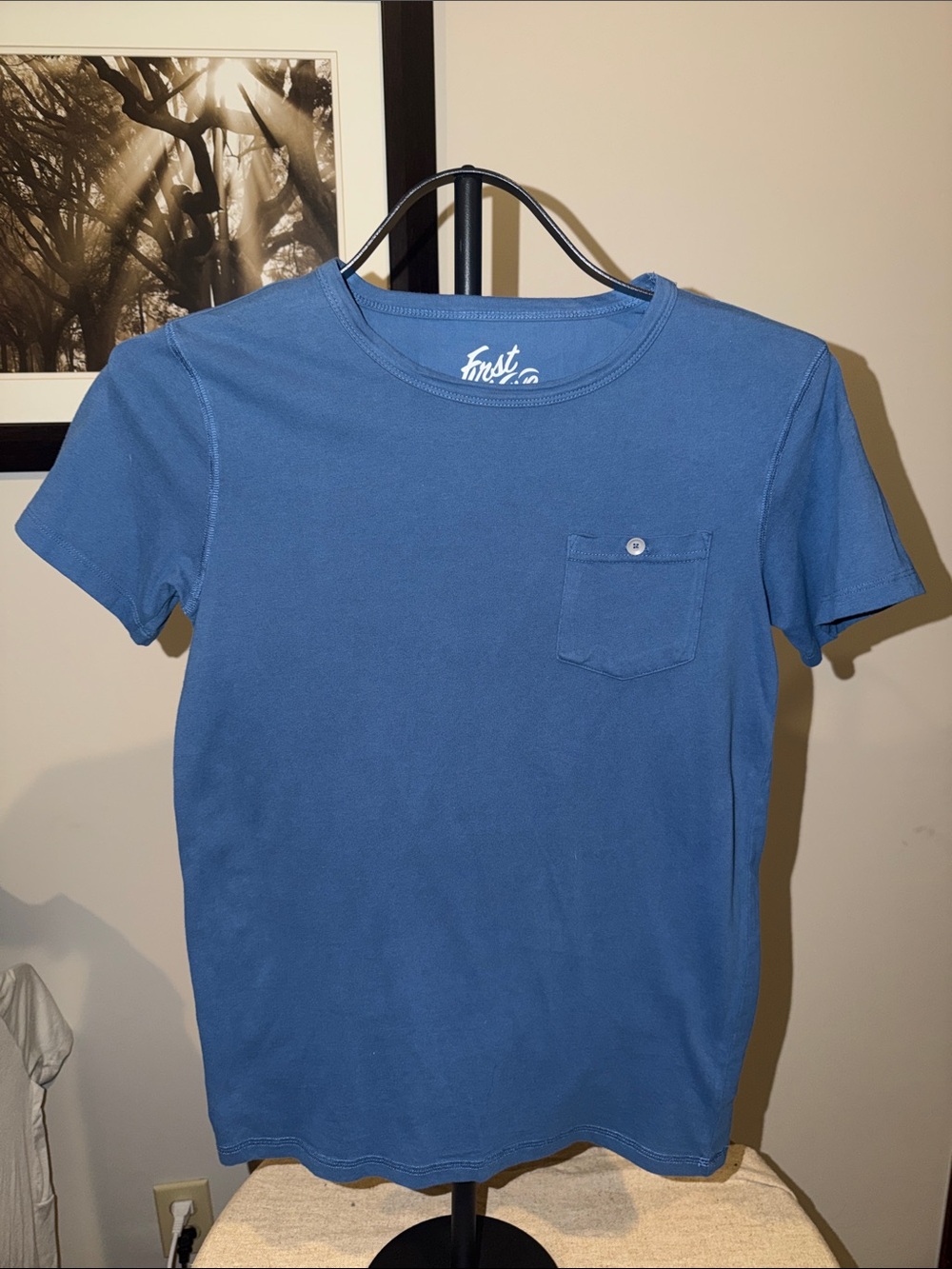 First Wave Brand Boys Short Sleeve Pocket Tees — Blue and Olive Green - bundle!